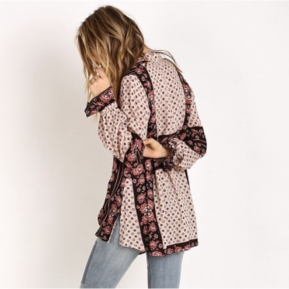 Free People Changing Times Printed Blouse - Picture 3 of 7